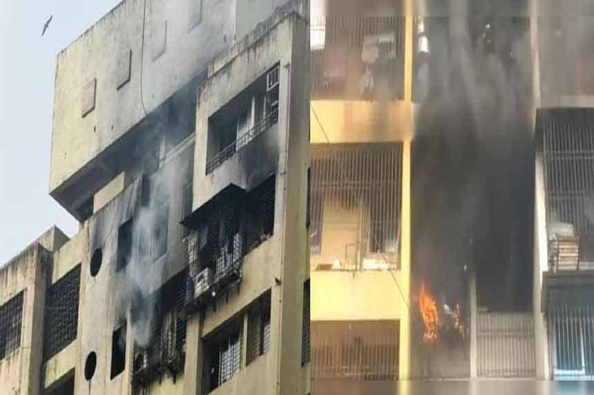 Fire breaks out in flat in Mumbai