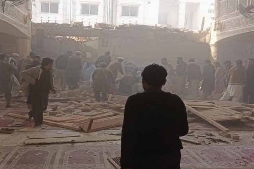 Suicide attack in Pakistan's Peshawar