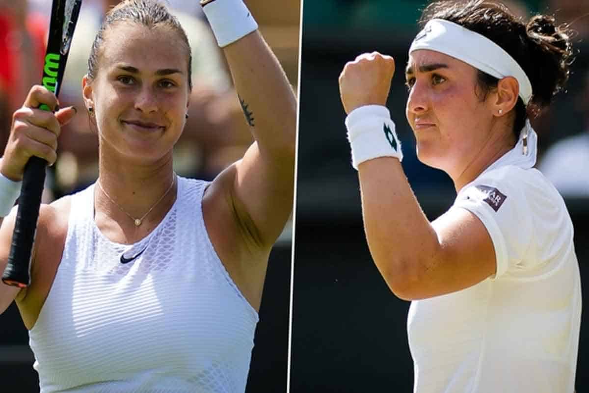 Ons Jabour and Aryna Sabalenka in quarterfinals