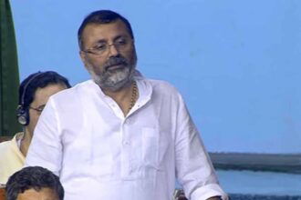 Loksabha nishikant-dubey-started-the-debate-on-behalf-of-the-ruling-party-on-the-motion-of-no-confidence