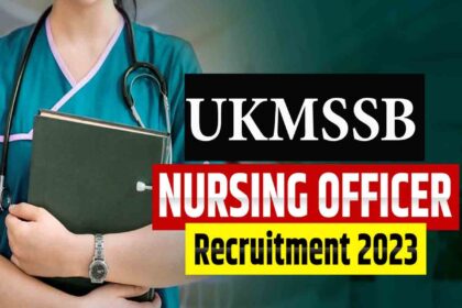 Nursing Officer Vacancy for more than 1400 posts