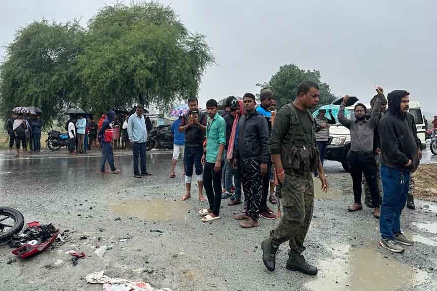 Palamu road accident