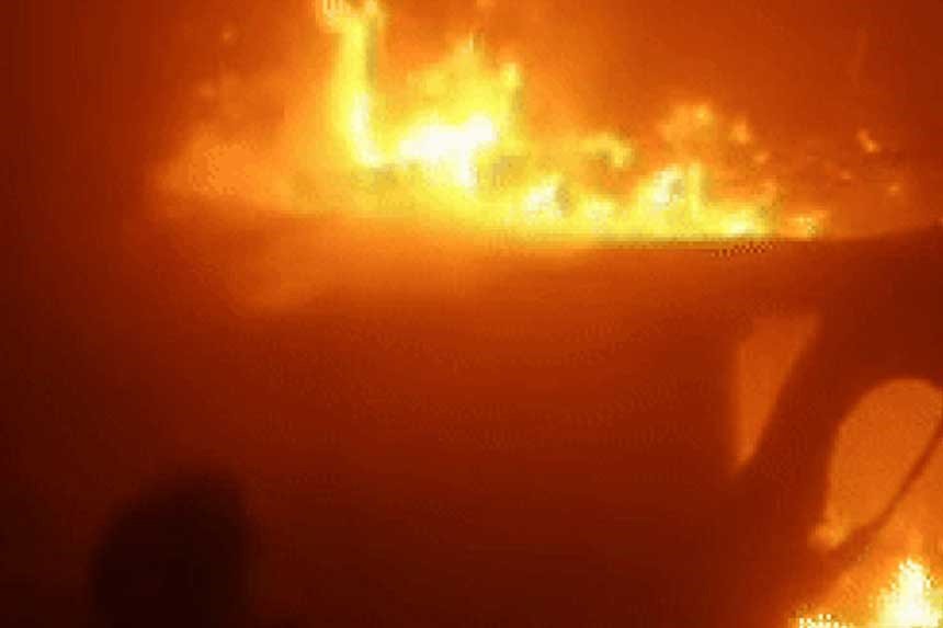BSNL Office Caught Fire