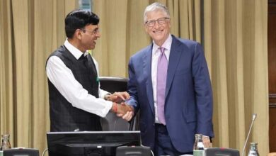 Mansukh Mandaviya met Bill Gates