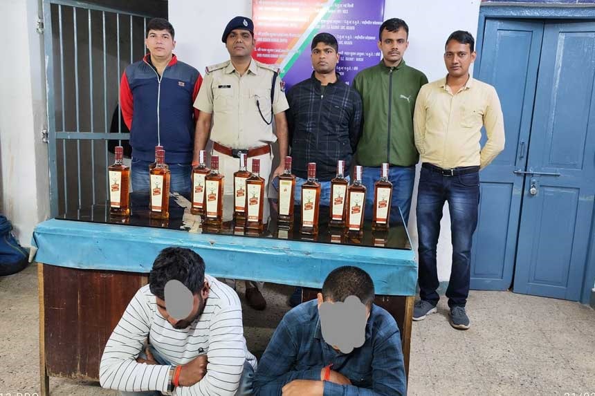 Arrested With Liquor in Ranchi Train
