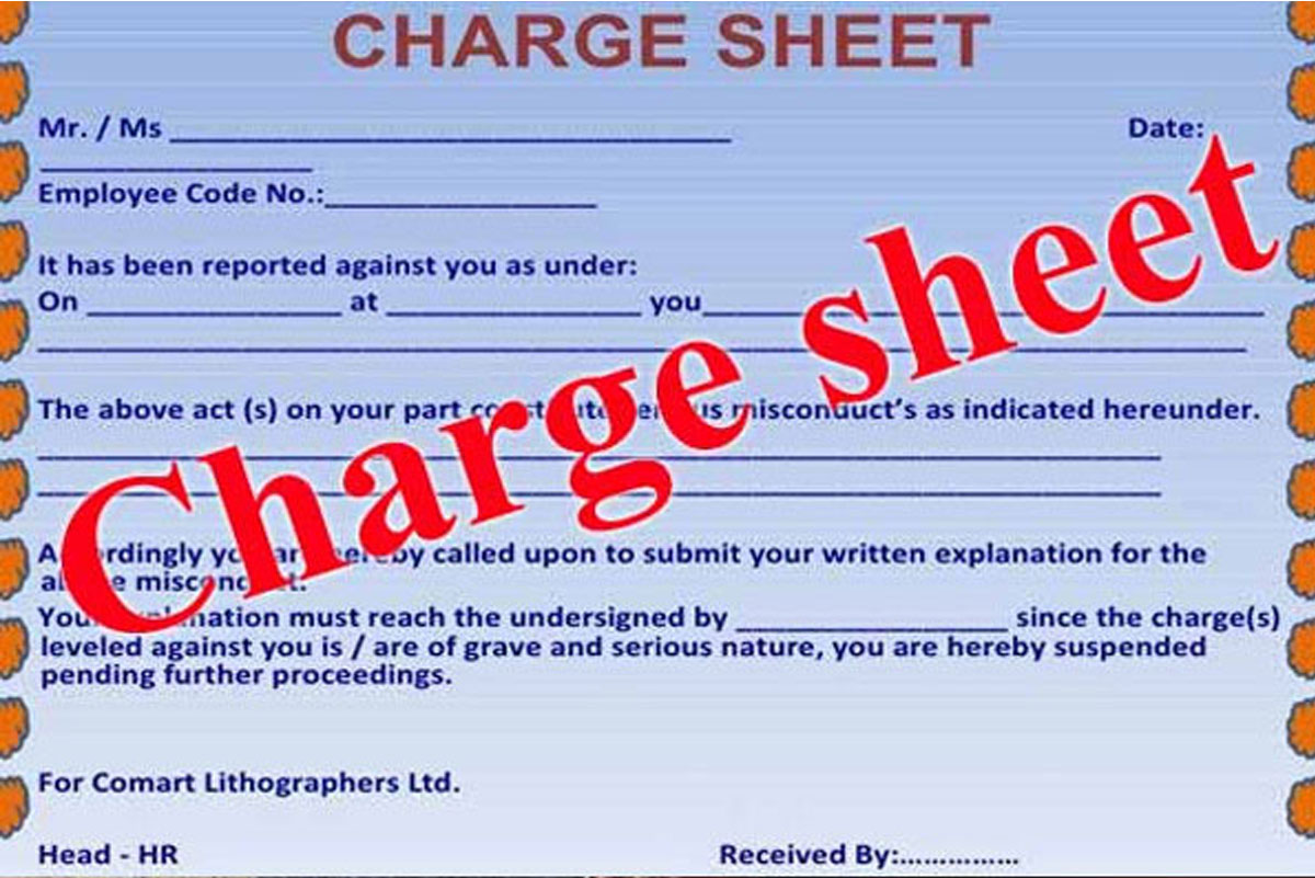 Charge Sheet