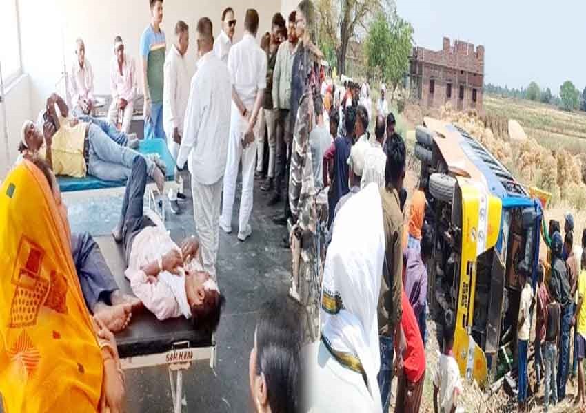 Bus Returning with Wedding Procession Overturned in Palamu