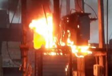 Transformer Caught fire in Jharia