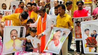 BJP celebrated Raghuvar Das's Birthday