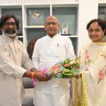 Saryu Rai met Hemant Soren and Kalpana Soren