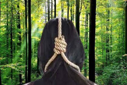 Woman DEAD Body Hanging from a Tree in the Forest SUICIDE